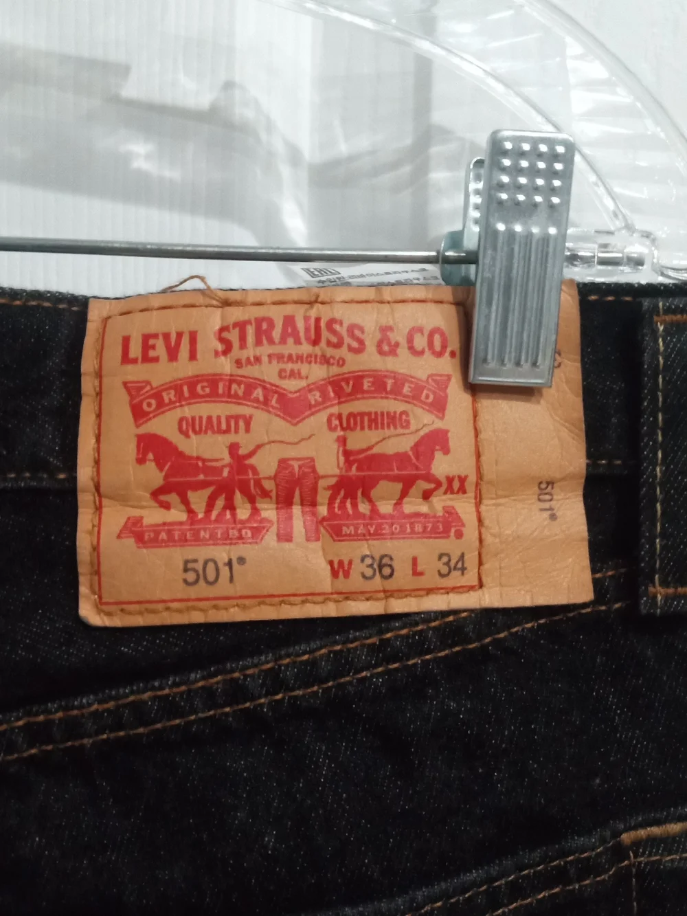 Levi's Men's Black Straight Jeans